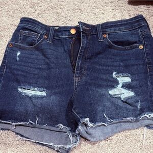American Threads Blue Denim Shorts